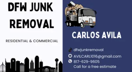 DFW Junk Removal - Business Card DFW Junk Removal - Business Card